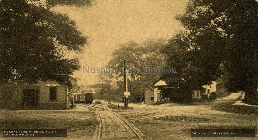 Postcard: Railroad Station, West Groton, Massachusetts